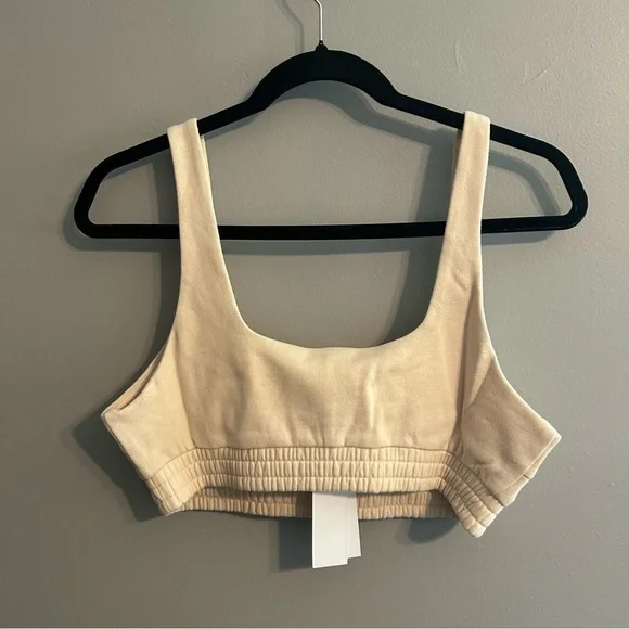 Revolve x 525 America - French Terry Bra Top in Cream 🌟 - Picture 7 of 8